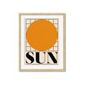 Picture of Sun Typography Poster _GroupedProduct_Rectangle_Portrait_Framed_Matted_
