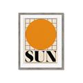 Picture of Sun Typography Poster _GroupedProduct_Rectangle_Portrait_Framed_Matted_