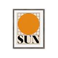 Picture of Sun Typography Poster _GroupedProduct_Rectangle_Portrait_Framed_Matted_