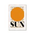Picture of Sun Typography Poster _GroupedProduct_Rectangle_Portrait_Framed_Matted_