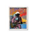 Picture of Retro Spaceman with Guitar Poster _GroupedProduct_Rectangle_Portrait_Framed_Matted_