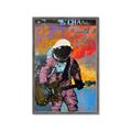 Picture of Retro Spaceman with Guitar Poster _GroupedProduct_Rectangle_Portrait_Framed_Matted_