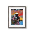 Picture of Retro Spaceman with Guitar Poster _GroupedProduct_Rectangle_Portrait_Framed_Matted_