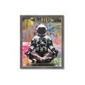 Picture of Retro Spaceman Poster _GroupedProduct_Rectangle_Portrait_Framed_Matted_