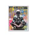 Picture of Retro Spaceman Poster _GroupedProduct_Rectangle_Portrait_Framed_Matted_