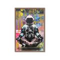 Picture of Retro Spaceman Poster _GroupedProduct_Rectangle_Portrait_Framed_Matted_