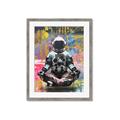 Picture of Retro Spaceman Poster _GroupedProduct_Rectangle_Portrait_Framed_Matted_