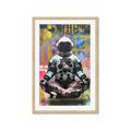 Picture of Retro Spaceman Poster _GroupedProduct_Rectangle_Portrait_Framed_Matted_