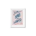 Picture of You Have me Hooked Typography Poster _GroupedProduct_Rectangle_Portrait_Framed_Matted_