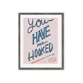 Picture of You Have me Hooked Typography Poster _GroupedProduct_Rectangle_Portrait_Framed_Matted_