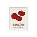 Picture of Food Art - Tomatoes Rome Food Market _GroupedProduct_Rectangle_Portrait_Framed_Matted_