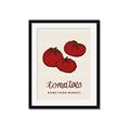 Picture of Food Art - Tomatoes Rome Food Market _GroupedProduct_Rectangle_Portrait_Framed_Matted_