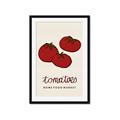 Picture of Food Art - Tomatoes Rome Food Market _GroupedProduct_Rectangle_Portrait_Framed_Matted_
