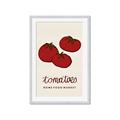 Picture of Food Art - Tomatoes Rome Food Market _GroupedProduct_Rectangle_Portrait_Framed_Matted_