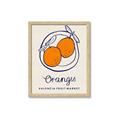 Picture of Food Art - Oranges Valencia Fruit Market _GroupedProduct_Rectangle_Portrait_Framed_Matted_