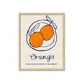 Picture of Food Art - Oranges Valencia Fruit Market _GroupedProduct_Rectangle_Portrait_Framed_Matted_