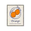 Picture of Food Art - Oranges Valencia Fruit Market _GroupedProduct_Rectangle_Portrait_Framed_Matted_