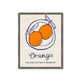 Picture of Food Art - Oranges Valencia Fruit Market _GroupedProduct_Rectangle_Portrait_Framed_Matted_