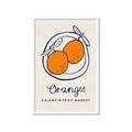 Picture of Food Art - Oranges Valencia Fruit Market _GroupedProduct_Rectangle_Portrait_Framed_Matted_