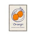 Picture of Food Art - Oranges Valencia Fruit Market _GroupedProduct_Rectangle_Portrait_Framed_Matted_