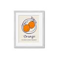 Picture of Food Art - Oranges Valencia Fruit Market _GroupedProduct_Rectangle_Portrait_Framed_Matted_