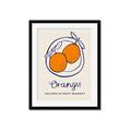Picture of Food Art - Oranges Valencia Fruit Market _GroupedProduct_Rectangle_Portrait_Framed_Matted_