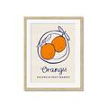 Picture of Food Art - Oranges Valencia Fruit Market _GroupedProduct_Rectangle_Portrait_Framed_Matted_