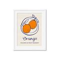 Picture of Food Art - Oranges Valencia Fruit Market _GroupedProduct_Rectangle_Portrait_Framed_Matted_