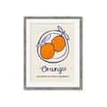 Picture of Food Art - Oranges Valencia Fruit Market _GroupedProduct_Rectangle_Portrait_Framed_Matted_