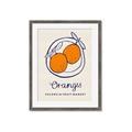 Picture of Food Art - Oranges Valencia Fruit Market _GroupedProduct_Rectangle_Portrait_Framed_Matted_