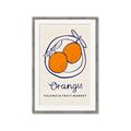 Picture of Food Art - Oranges Valencia Fruit Market _GroupedProduct_Rectangle_Portrait_Framed_Matted_