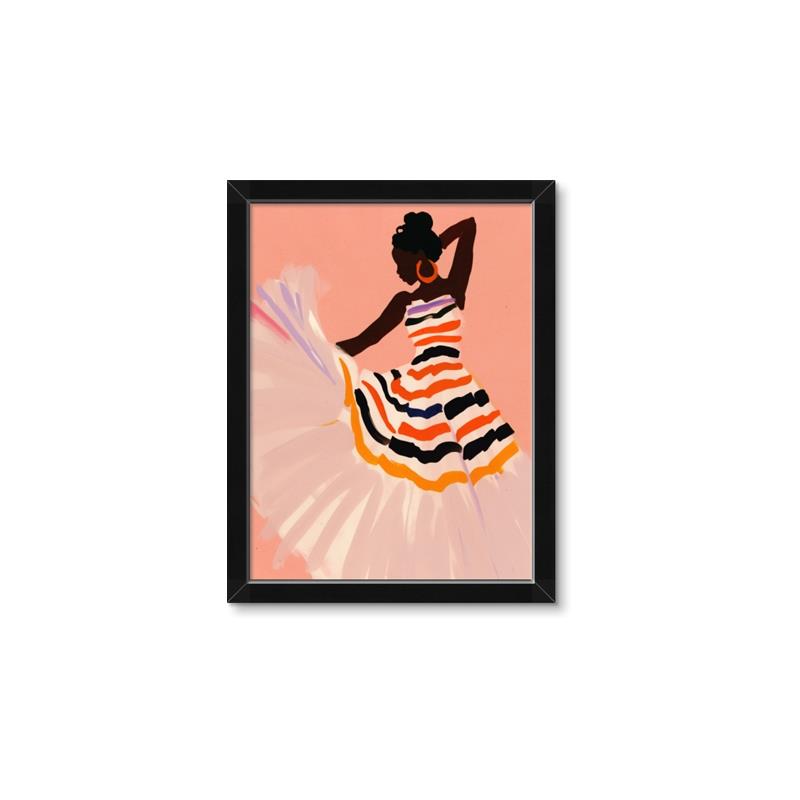 Picture of Dancer & Flourish Poster _GroupedProduct_Rectangle_Portrait_Framed_Matted_