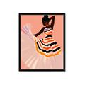 Picture of Dancer & Flourish Poster _GroupedProduct_Rectangle_Portrait_Framed_Matted_