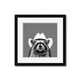 Picture of Wyatt The Cowboy Raccoon _GroupedProduct_Square_Framed_Matted_