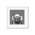 Picture of Wyatt The Cowboy Raccoon _GroupedProduct_Square_Framed_Matted_