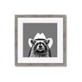 Picture of Wyatt The Cowboy Raccoon _GroupedProduct_Square_Framed_Matted_