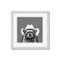 Picture of Wyatt The Cowboy Raccoon _GroupedProduct_Square_Framed_Matted_