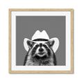 Picture of Wyatt The Cowboy Raccoon _GroupedProduct_Square_Framed_Matted_