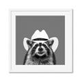 Picture of Wyatt The Cowboy Raccoon _GroupedProduct_Square_Framed_Matted_