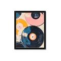 Picture of Retro Vinyl Records Poster _GroupedProduct_Rectangle_Portrait_Framed_Matted_