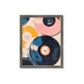 Picture of Retro Vinyl Records Poster _GroupedProduct_Rectangle_Portrait_Framed_Matted_