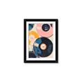 Picture of Retro Vinyl Records Poster _GroupedProduct_Rectangle_Portrait_Framed_Matted_
