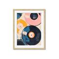 Picture of Retro Vinyl Records Poster _GroupedProduct_Rectangle_Portrait_Framed_Matted_