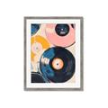 Picture of Retro Vinyl Records Poster _GroupedProduct_Rectangle_Portrait_Framed_Matted_