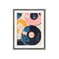 Picture of Retro Vinyl Records Poster _GroupedProduct_Rectangle_Portrait_Framed_Matted_