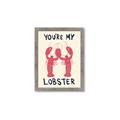 Picture of You are My Lobster Poster _GroupedProduct_Rectangle_Portrait_Framed_Matted_