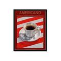 Picture of Americano Coffee _GroupedProduct_Rectangle_Portrait_Framed_Matted_