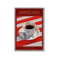 Picture of Americano Coffee _GroupedProduct_Rectangle_Portrait_Framed_Matted_