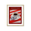 Picture of Americano Coffee _GroupedProduct_Rectangle_Portrait_Framed_Matted_
