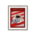 Picture of Americano Coffee _GroupedProduct_Rectangle_Portrait_Framed_Matted_